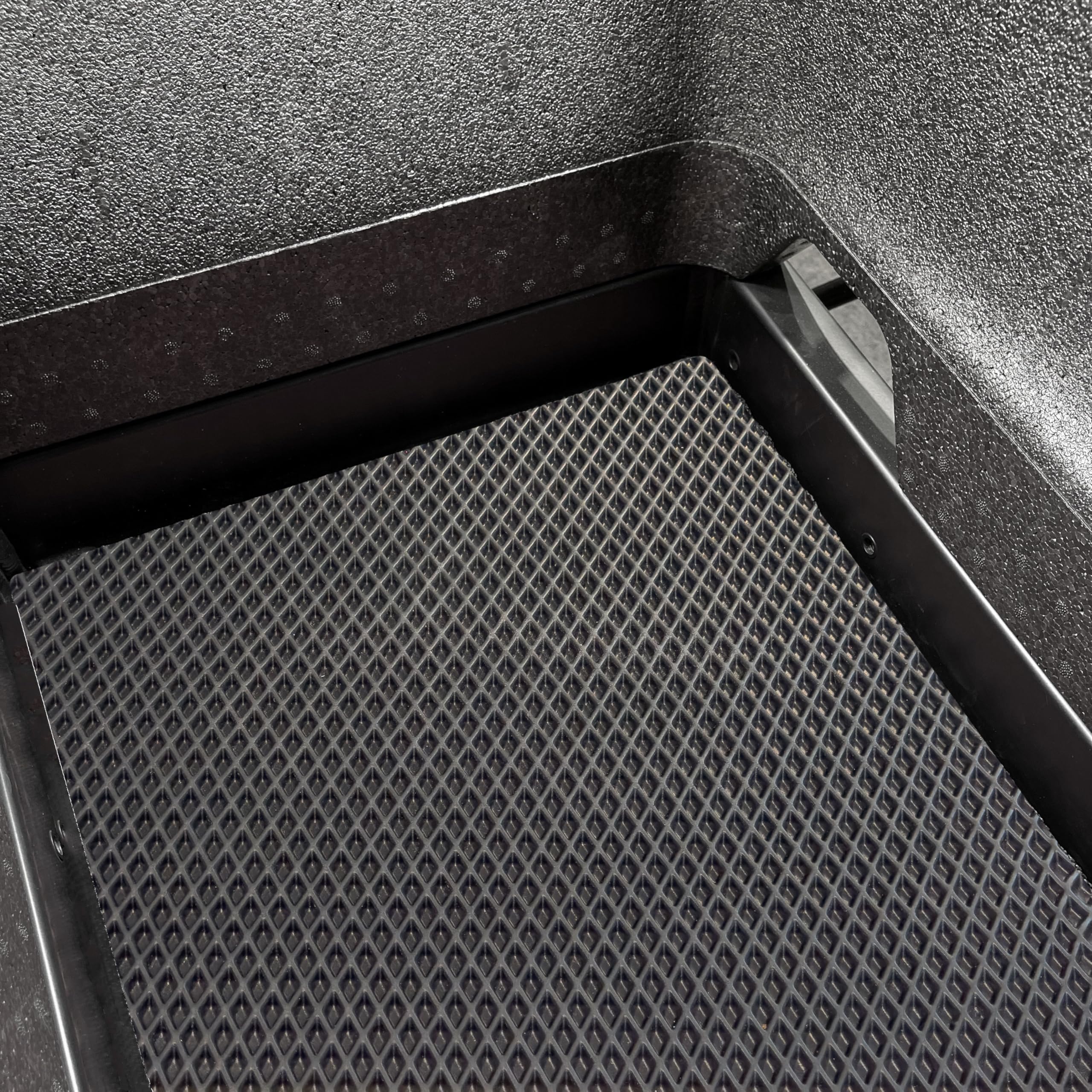 Premium Schutzmatte für Family Nihola Dog | Passgenaue Fußmatte | Rutschfester Bodenmatte Teppich | Lastenrad Zubehör | Pflegeleicht & Umweltfreundlich | Farbe Schwarz