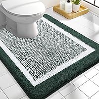 Vista 62 de OLANLY Alfombras de baño 30x20, tapete de baño de microfibra extra suave y absorbente, antideslizante, lavable a máquina, secado rápido, alfombra