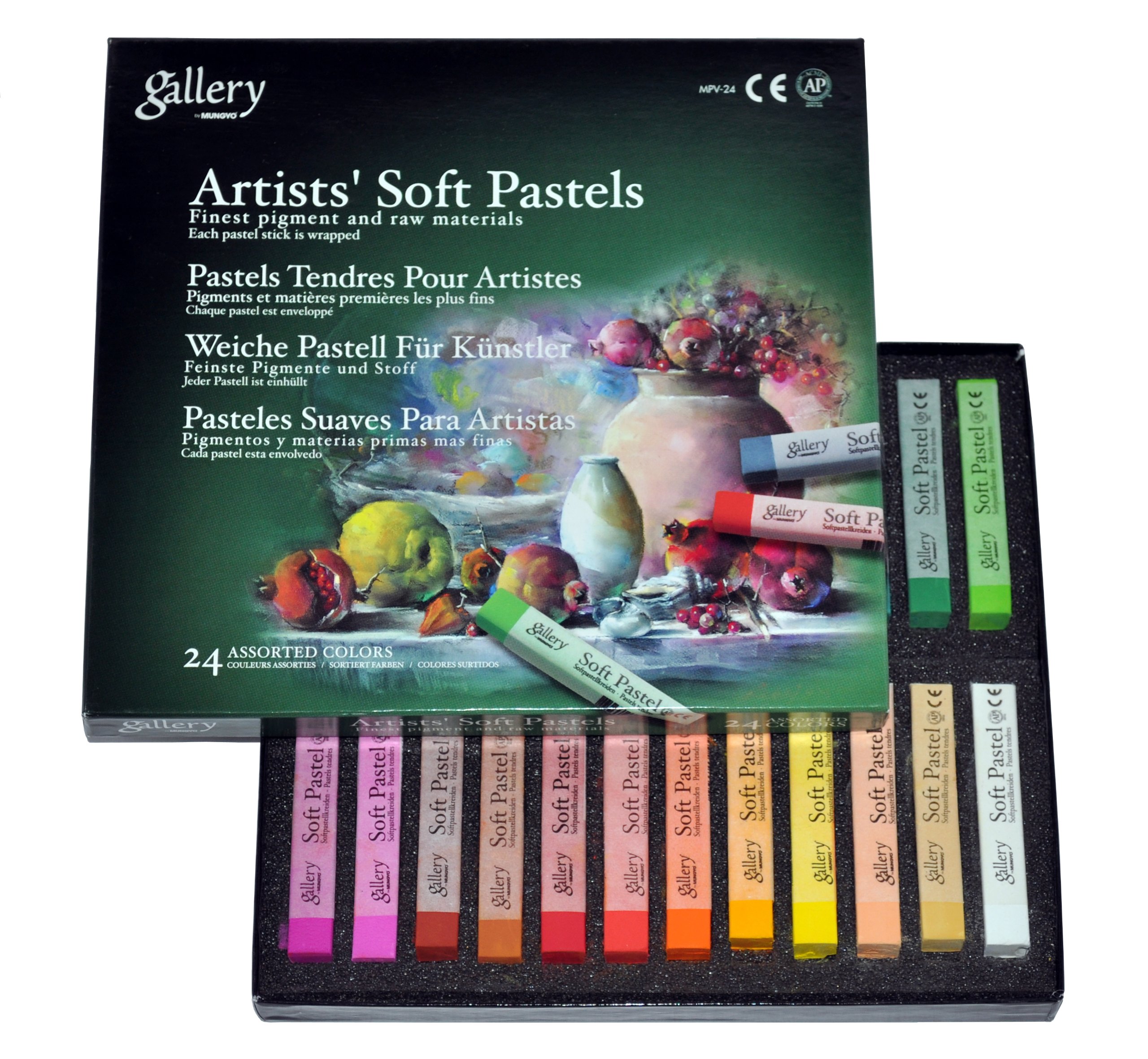 Gallery Squares Soft Pastel, 24 Colors