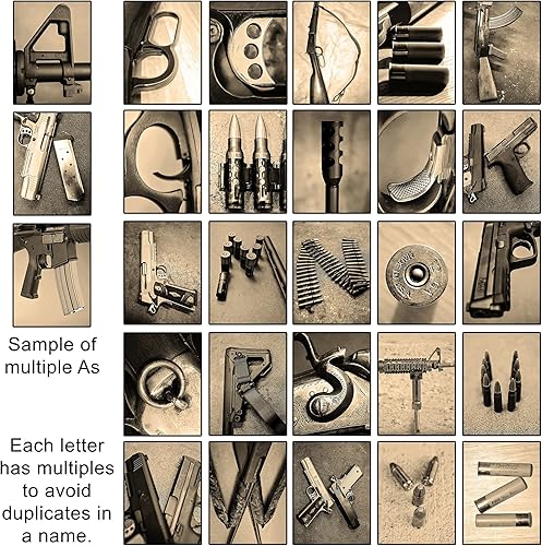 Miniatura 3 de Personal-Prints FIREARM - Impresión artística con nombre personalizado, regalo personalizado para el entusiasta de las armas, fotos únicas para Arma