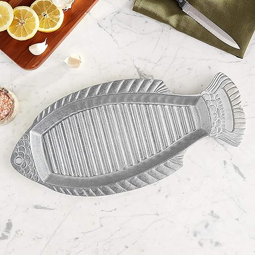 Miniatura 5 de Wilton Armetale Gourmet Grillware - Plancha con asas, 18.5 pulgadas