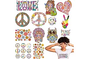Containlol Earth Day Iron On Transfers - Hippie Patches for Clothing