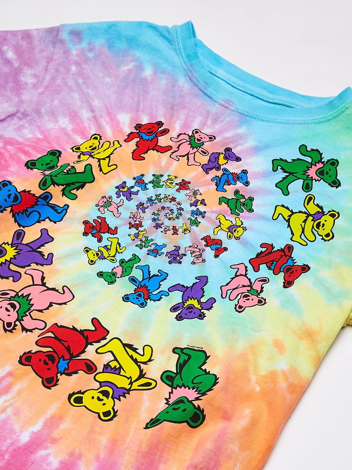 Liquid Blue Kids' Grateful Dead Spiral Dancing Bears Short Sleeve T-Shirt