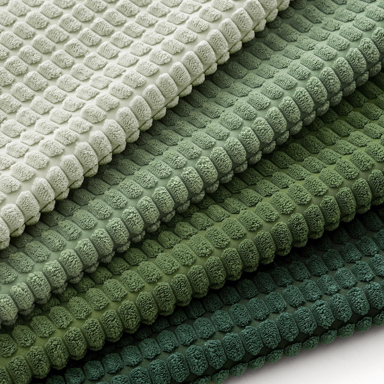 MIULEE Sage Green Pillow Covers 22x22 Inch Set of 4 Spring Boho Farmhouse Home Decor Mordern Nordic Throw Pillows Covers Soft Corduroy for Couch Bed Sofa Living Room Forest Green