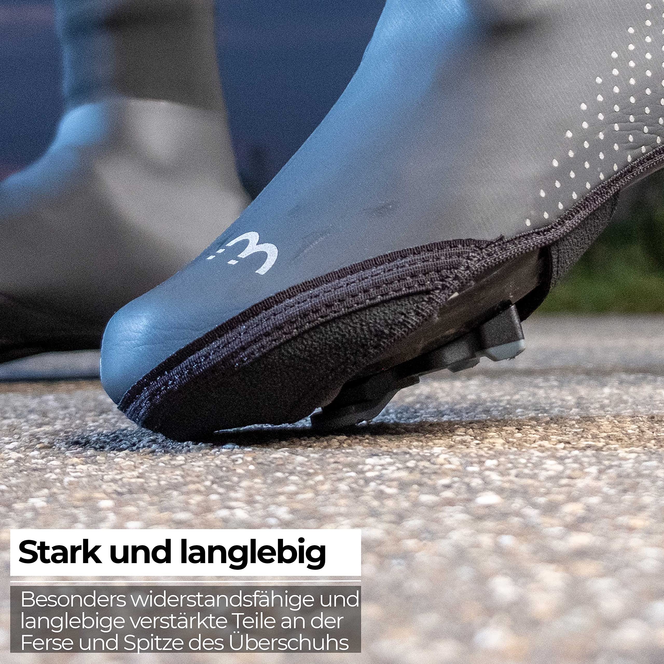 BBB Cycling Fahrrad Überschuhe für Herren und Damen wasserdichte Schuhüberzieher für Rennrad Regenschutz Thermo Ultrawear Zipperless BWS-25