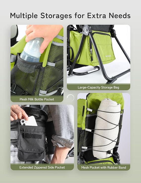 besrey Toddler Hiking Backpack Carrier-Adjustable Padded Shoulder Straps