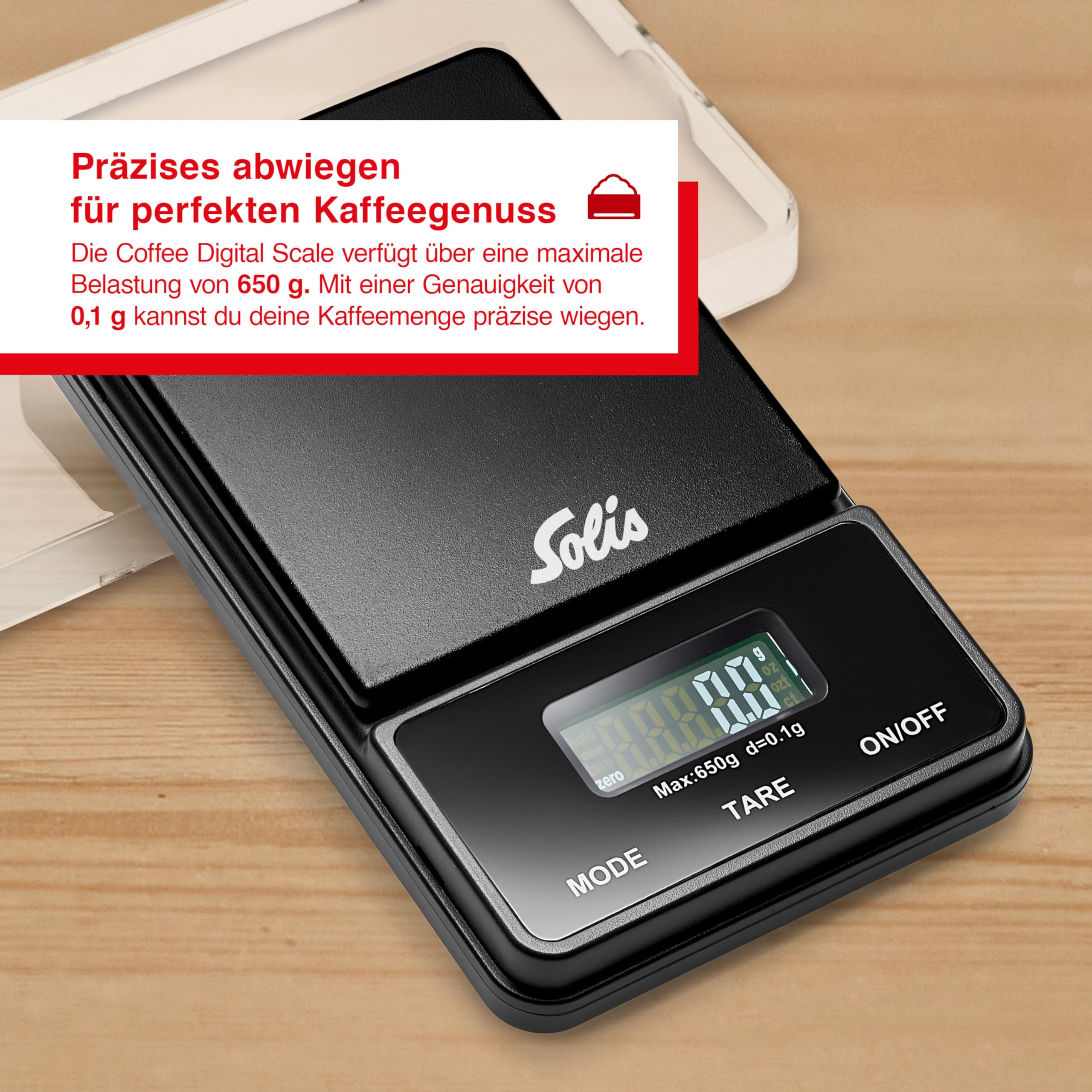 Solis Barista Perfetta Plus silber Set mit Digital Pocket Scale