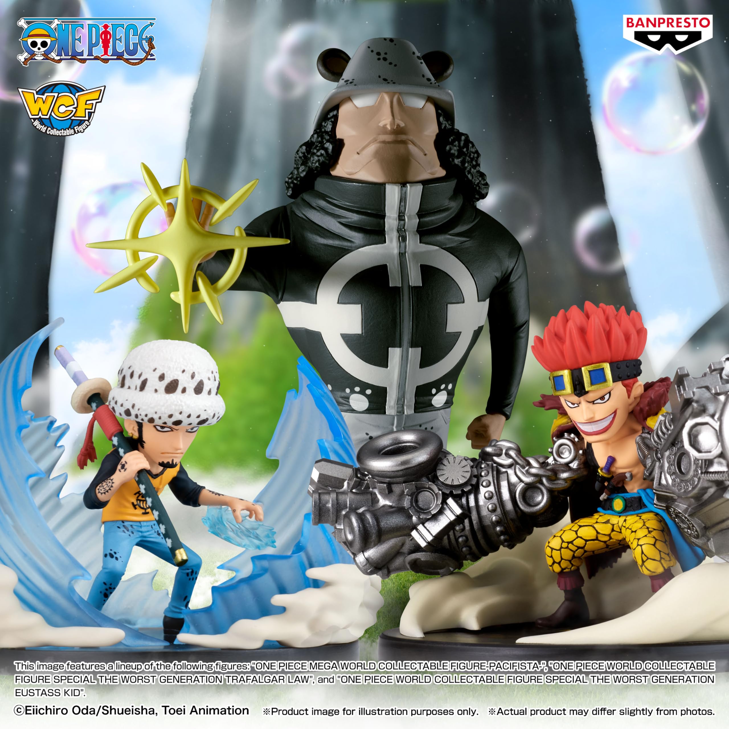 Banpresto Eustass Kid One Piece Actionfigur, World Collectable Special - The Worst Generation, 7 cm, BP29908P, Mehrfarbig, Sammelfigur, ideal für Anime-Fans