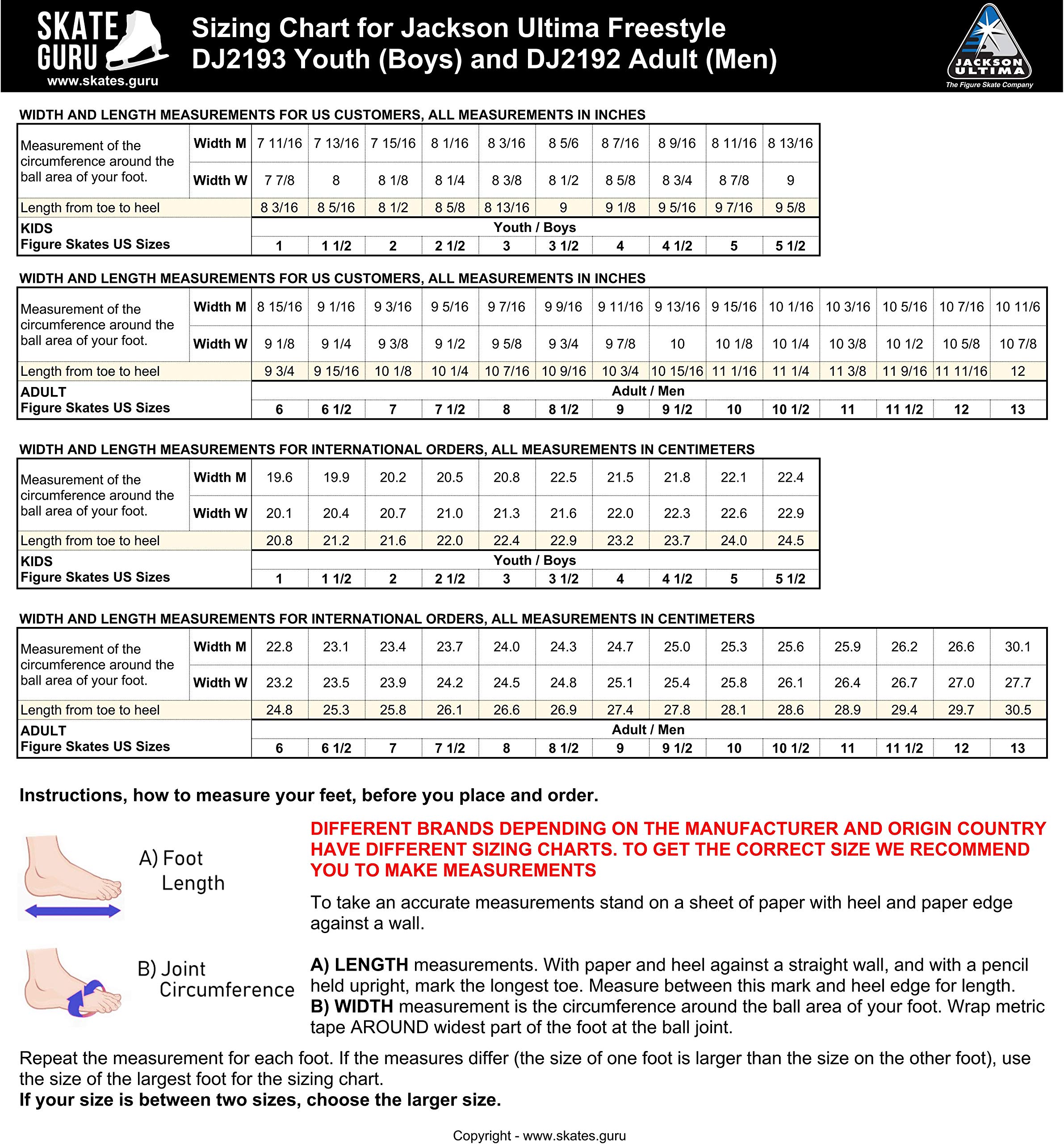 Jackson Ultima DJ2192 Freestyle/Aspire Blade/Figure Ice Skates for Men/Width: M, Size: Adult 10.5