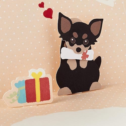 Miniatura 5 de Hallmark - Tarjeta de felicitación de cumpleaños, Chihuahua con presente