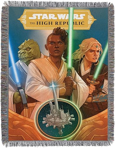 Miniatura 10 de Northwest Manta tejida de tapiz de Star Wars, 48 x 60 pulgadas, alimenta a los porgs