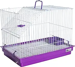 JEL PLAST GAIOLA PARA COELHO PORQUINHO DA INDIA E CHINCHILA - LILÁS,GRANDE