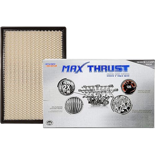 Spearhead MPG Defense Max Thrust Engine Air Filter For All Mileage Vehicles, Fits Like OEM, Restores MPG & Acceleration (MT-401)