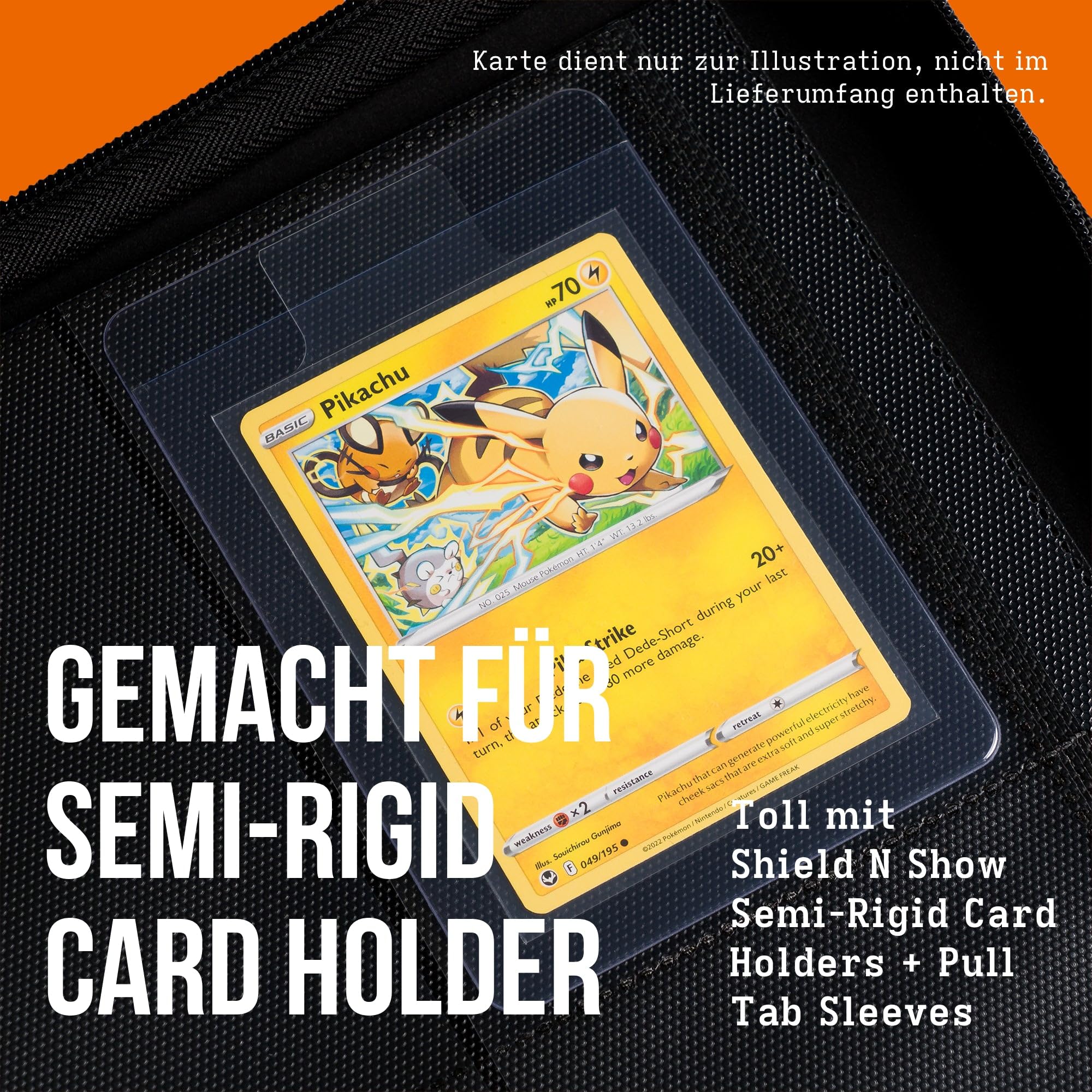 Card Holder Submission Binder – Premium Sammelkartenalbum für 96 Card Saver, 4 Pocket Zip-Ordner, wasserabweisendes Softshield™, kompatibel mit Pokémon, Magic, Yu-Gi-Oh! TCG