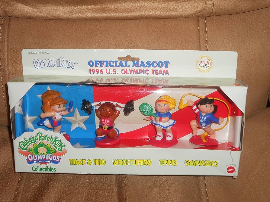 キャベツ人形　オリンピックフィギュアセット　1996年USA Amazon.com: Mattel Cabbage Patch Olympikids Special Edition
