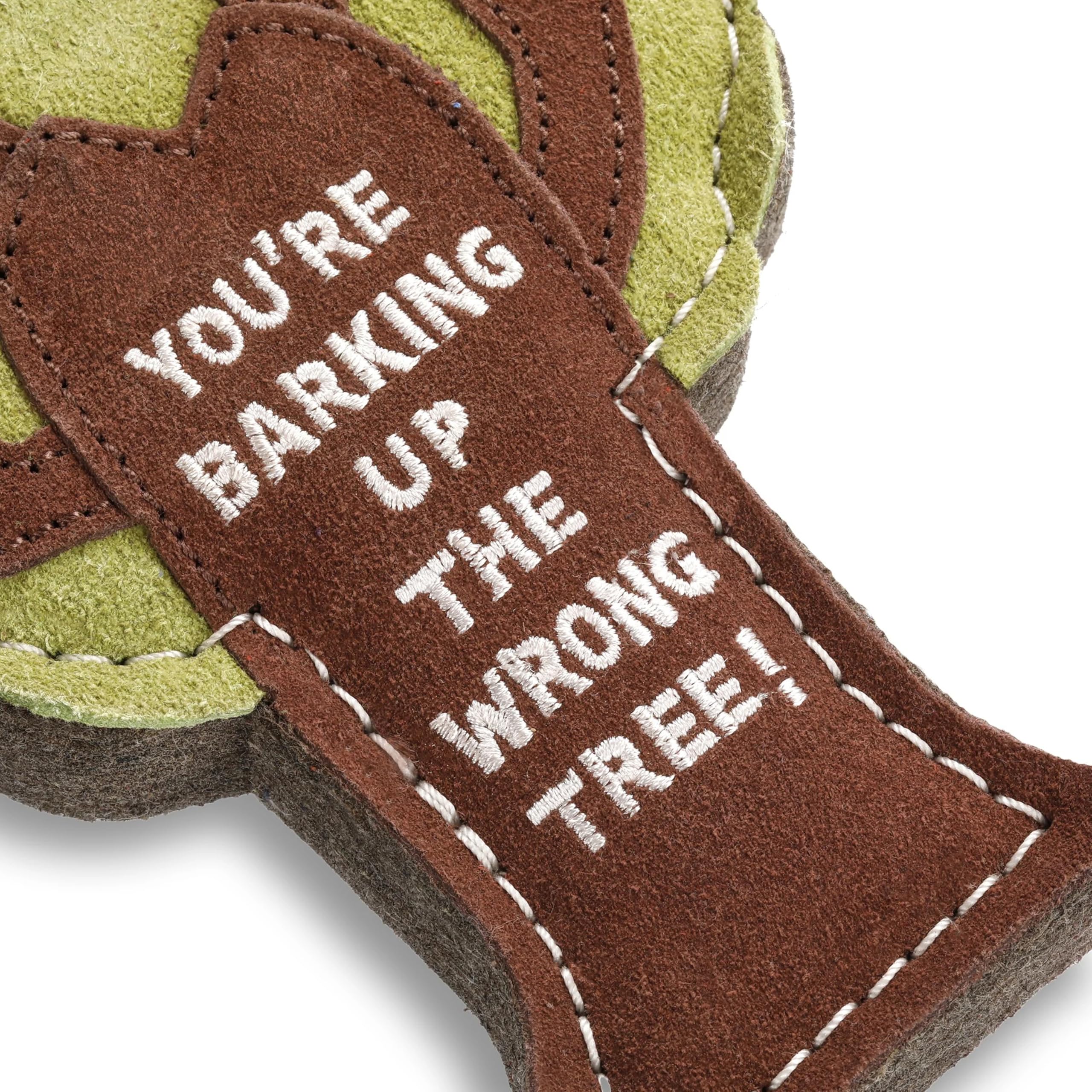 Green & Wilds Eco-Friendly Natural Dog Toy - Tree Shaped Chew Toy For Dogs - You're Barking Up The Wrong Tree Funny Pun Pet Toys - Image 2
