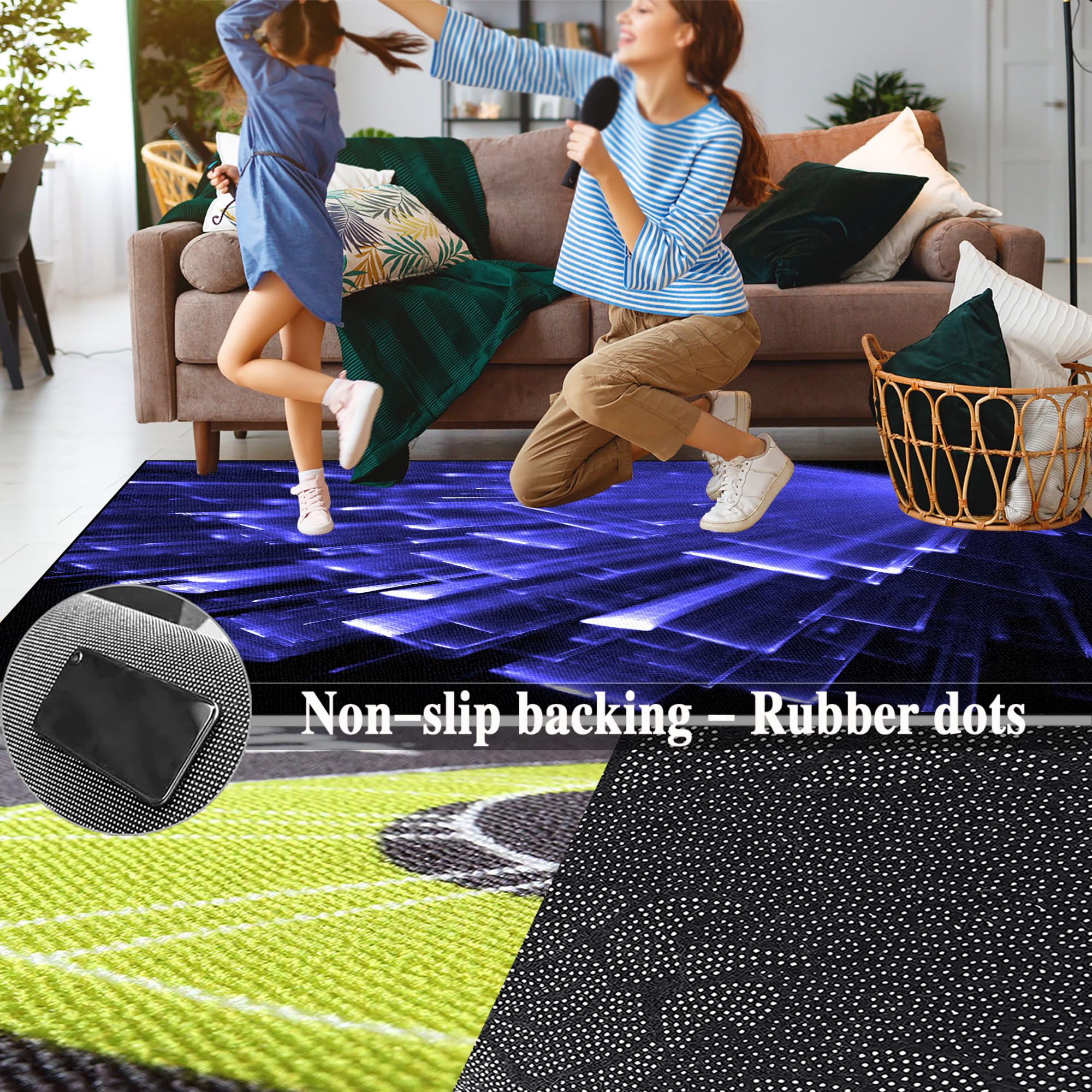 Schlagzeugteppich Drum Teppich Schallschutz Akustik Teppich Schallschutzmatte Drum Rug Drum Matte 150 x 120 cm Drumteppich Klavierteppich rutschfeste Trommel Teppiche Schlagzeug Teppich