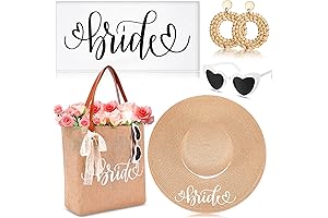 Silicherry Bride Beach Hat Set: Summer Bachelorette Party Essentials