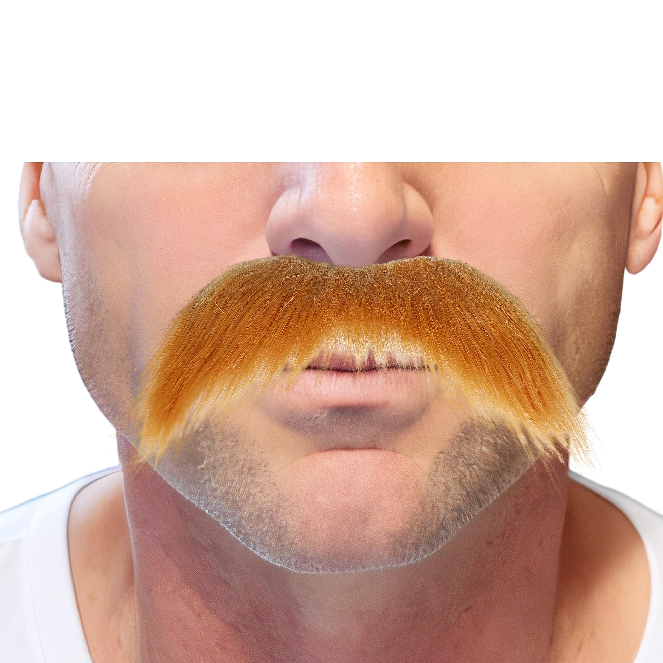 HoncloudDIY Self Adhesive Fake Mustache Set Fake Beard Material Novelty Mustaches for Costume and Halloween Festival Party