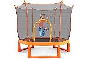 Spacious Lotus Shape Trampoline for 6ft Playtime