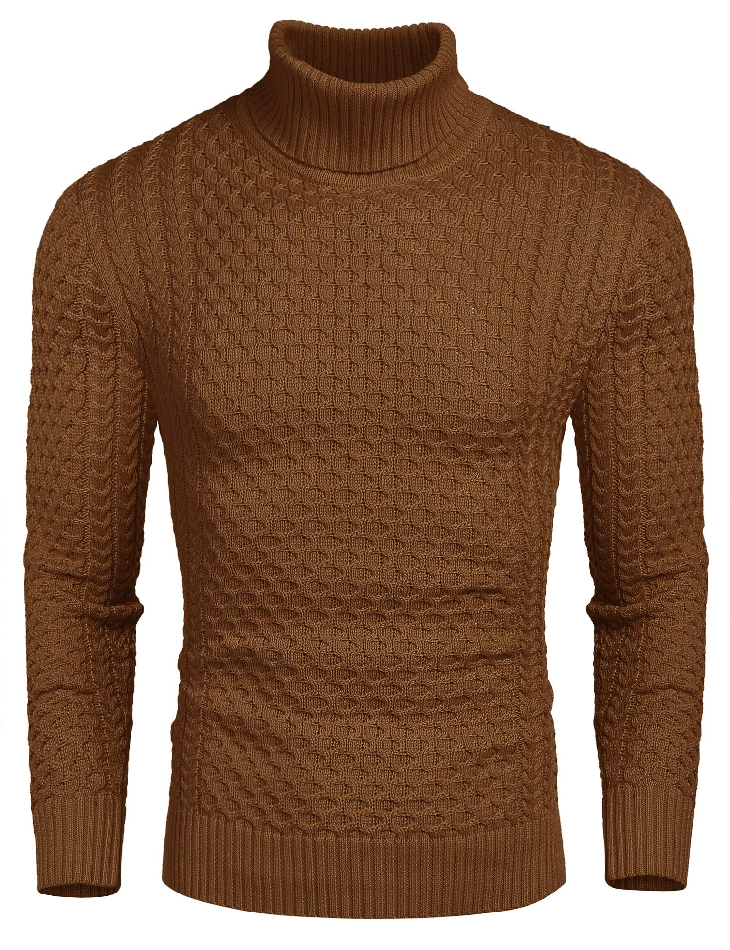 COOFANDY Maglione Dolcevita Uomo - Invernali Maglioni Maglione a Collo Alto Slim Fit a Manica Lunga Maglia Maglione