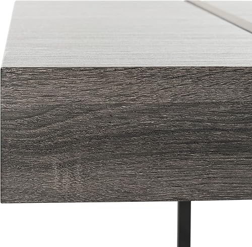 Miniatura 8 de Safavieh Inicio Tristan Mesa de centro moderna rústica negra Negro -,Natural