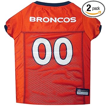 Pets First NFL Denver Broncos Dog Jersey, X-Large