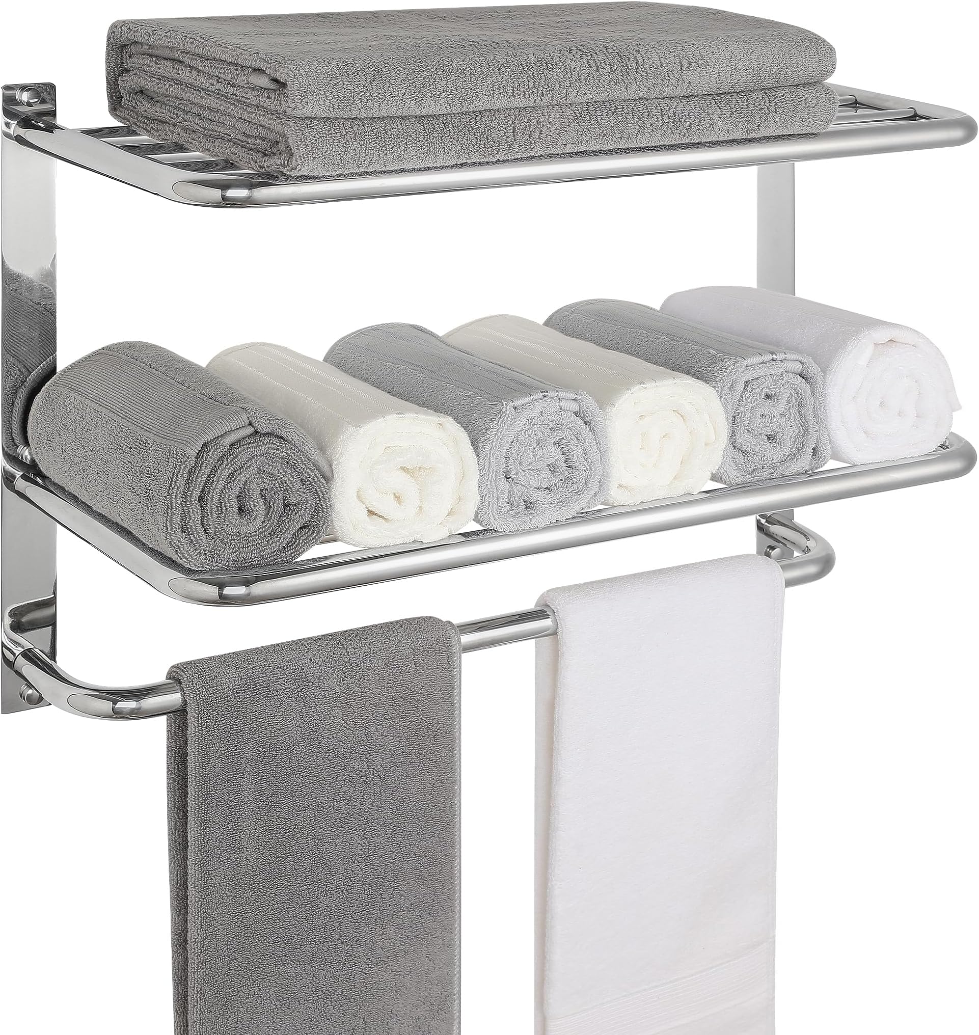 Bathroom Towel Rack with Tower Bars SUS 304 Stainless