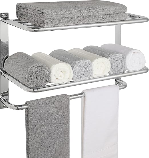 Towel Rack for Bathroom, DEWVIE 22 Inch Tower Holder with