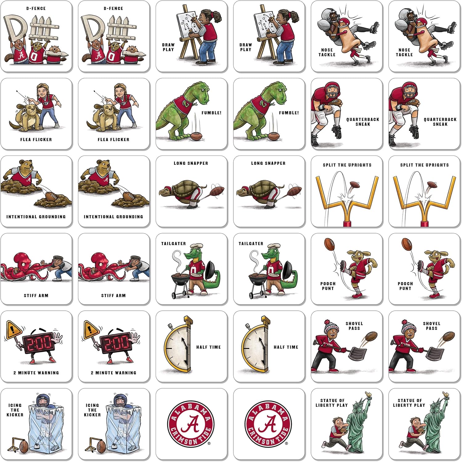 YouTheFan NCAA Memory Match Game : Sports & Outdoors