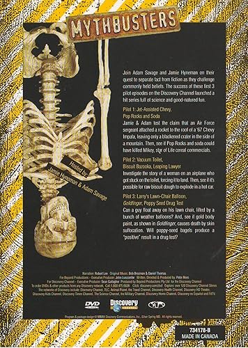 Miniatura 2 de Mythbusters The 3 Pilot Episodes That Started It All! - Jet Assisted Chevy Biscuit Bazooka Poppy Seed Drug Test