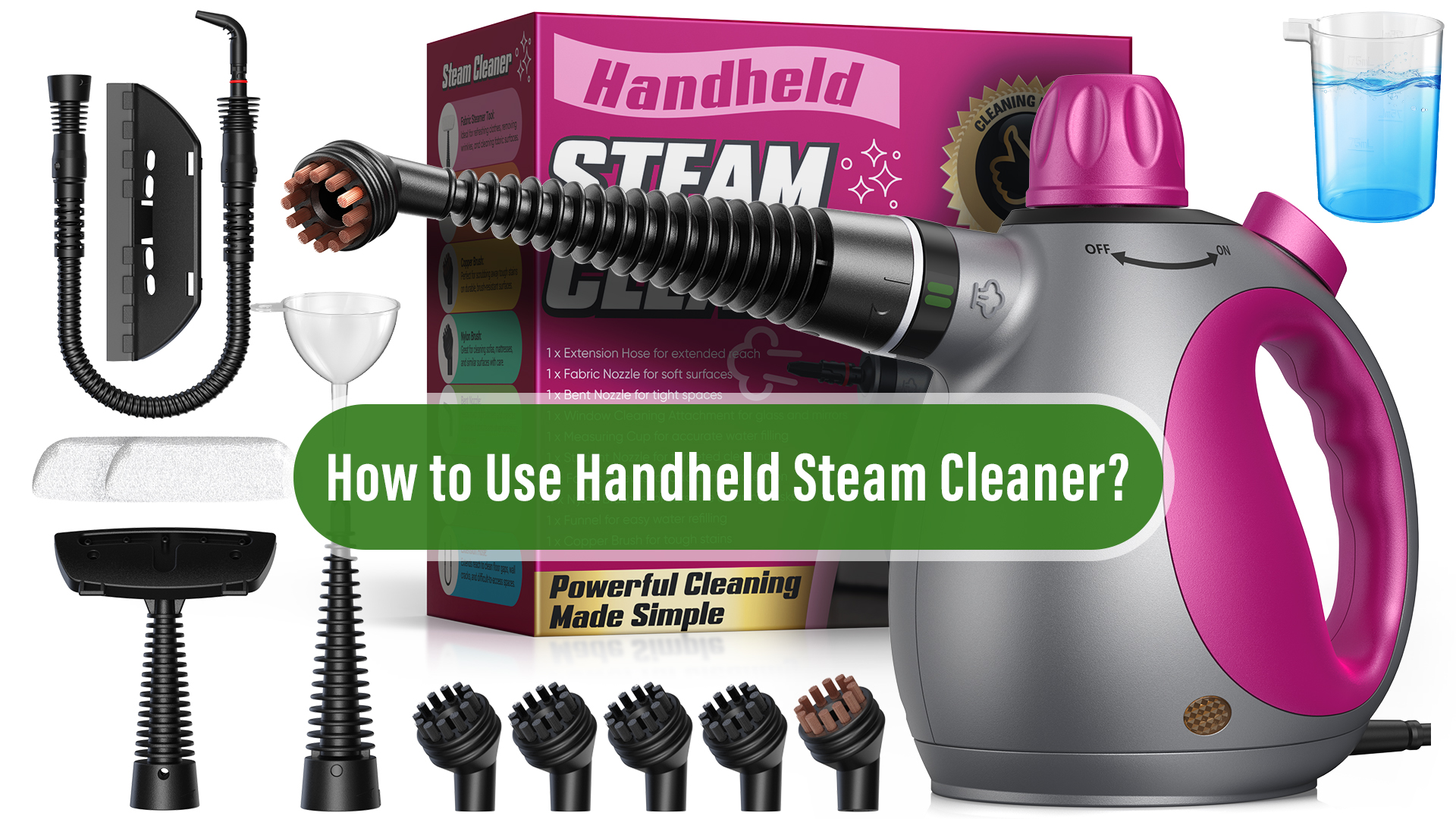 すちーゆーし Amazon.com - Handheld Steam Cleaner, Heavy Duty Multi