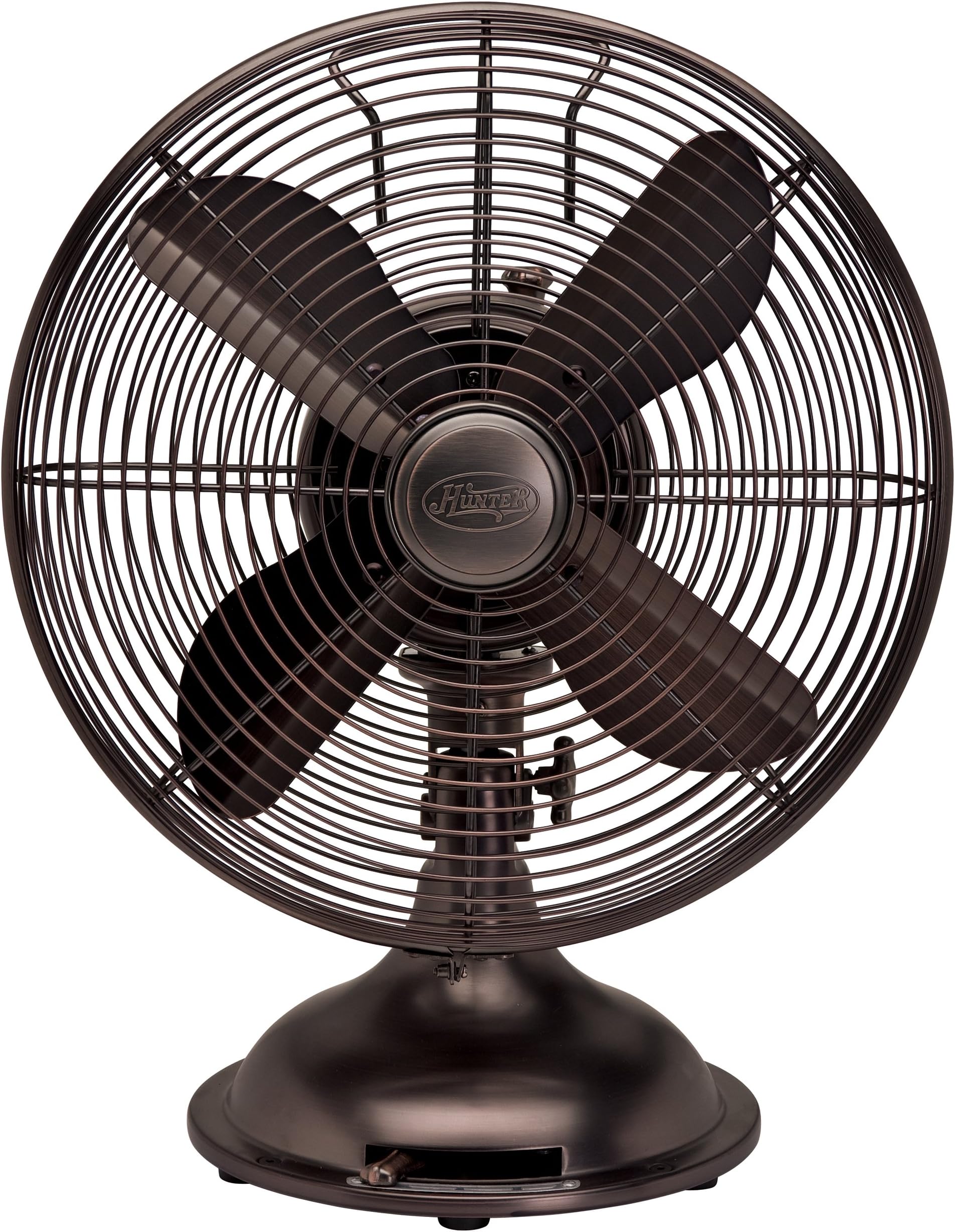 Hunter Fan 90406 12" Oscillating Desk Fan - oil rubbed bronze Color