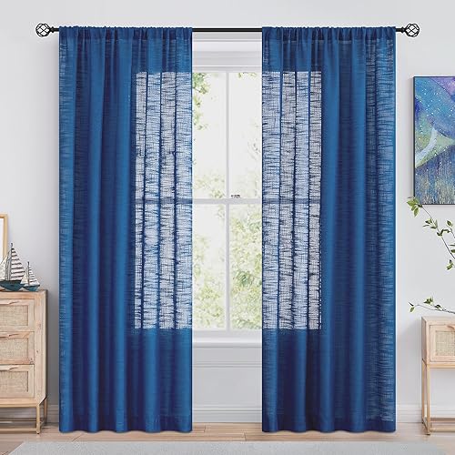 Miniatura 2 de Fmfunctex - Cortinas semi-transparentes con textura de lino