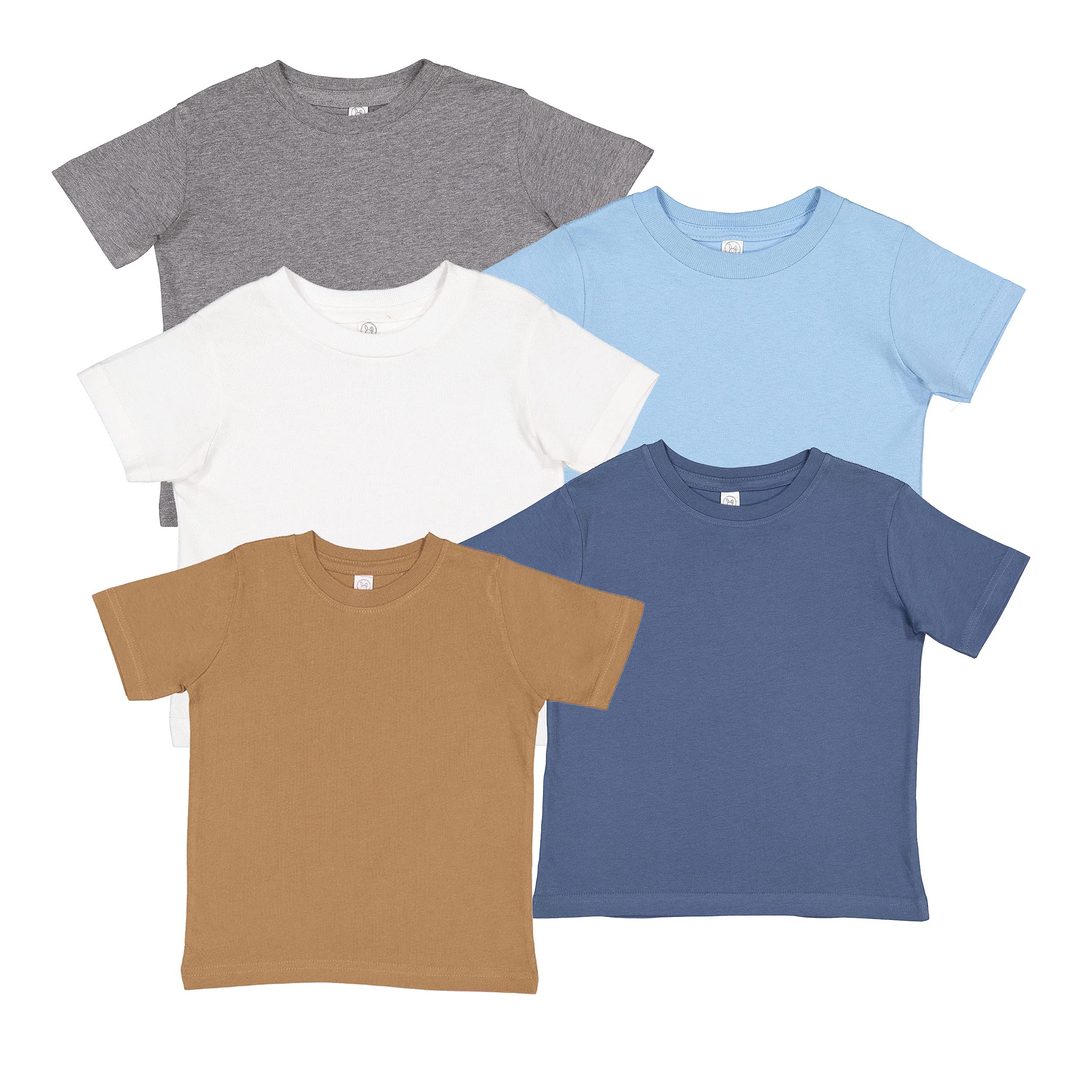 RABBIT SKINS, Toddler Fine Jersey Tee (5 Pack)