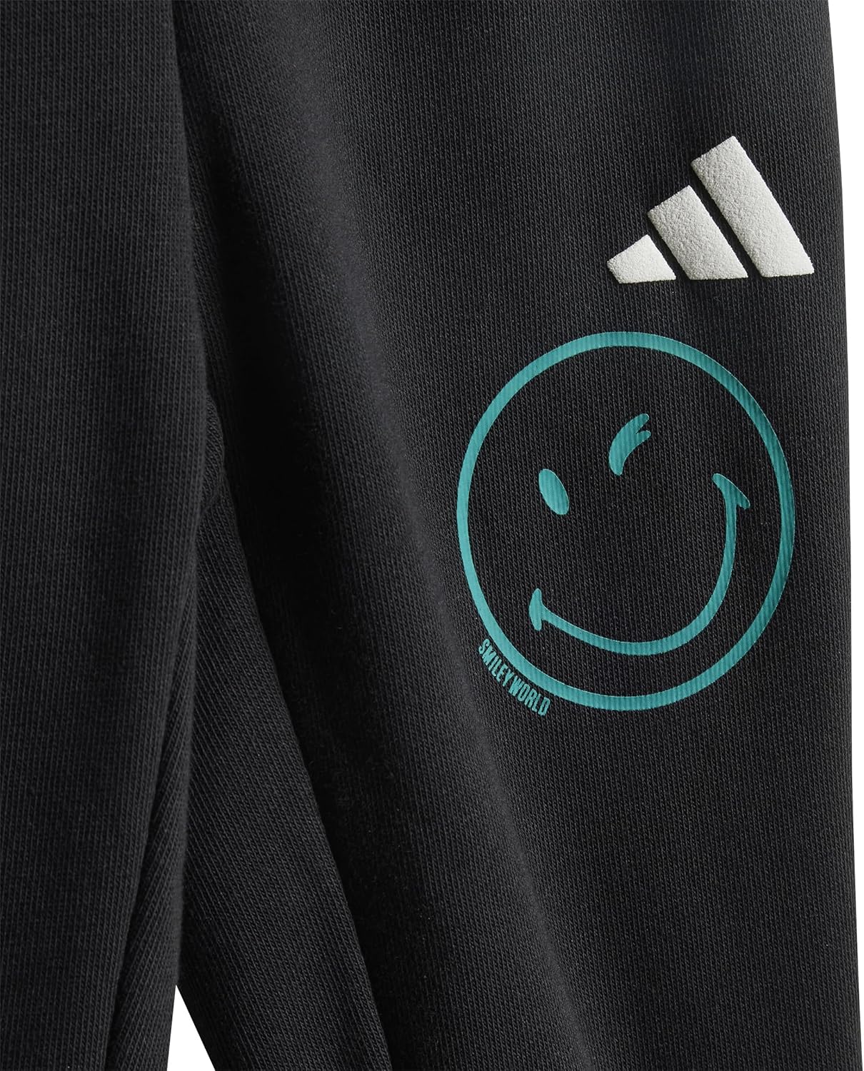 adidas Unisex-Baby Smiley World Joggers Set, Black/White, 4 Years - Image 2