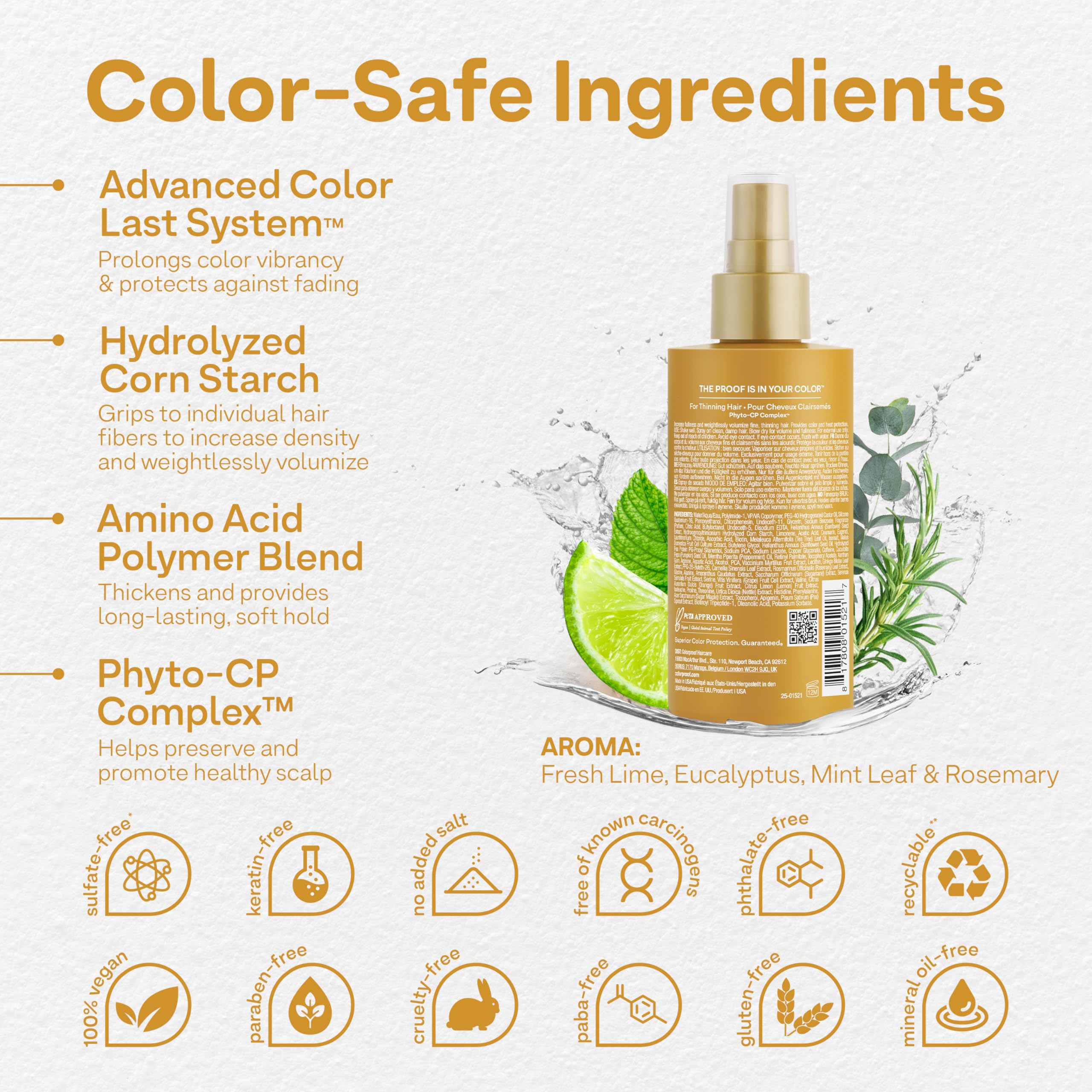 ColorProof Biorepair Thicken Blow-Dry Spray for Fine Hair