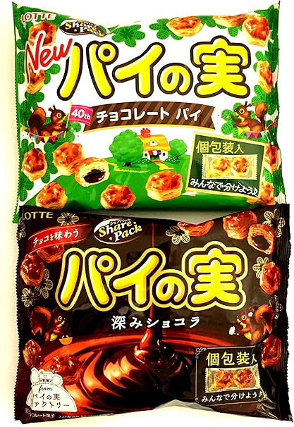 Amazon アソート ロッテ パイの実シェアパック 133g入 ロッテ チョコを味わうパイの実シェアパック 深みショコラ 133g 各1袋 計2袋 食べ比べ お試し まとめ買い ノーブランド品 チョコレート菓子 通販