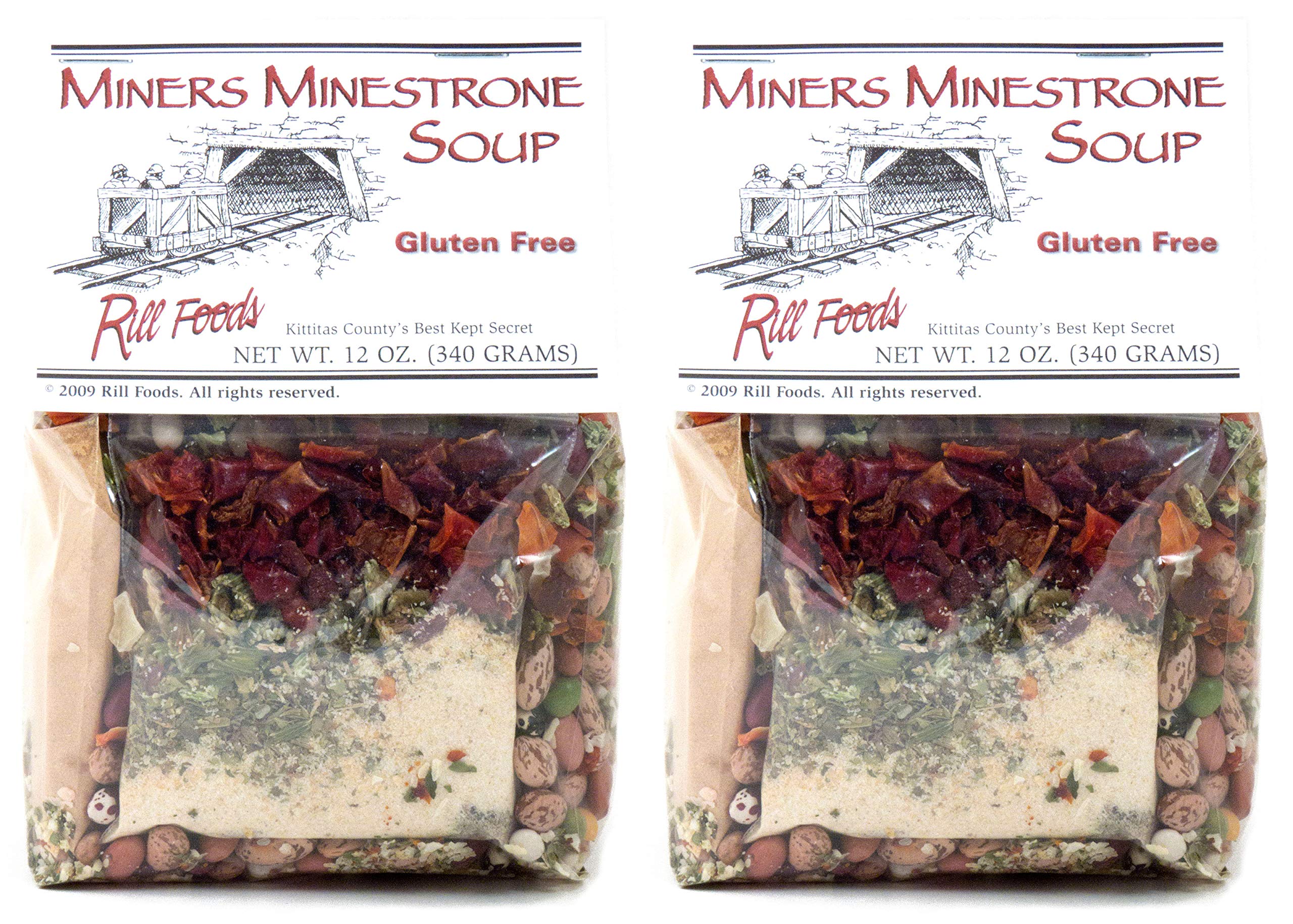 Rill Foods Miners Minestrone Soup Mix 11 oz each (2-Pack)