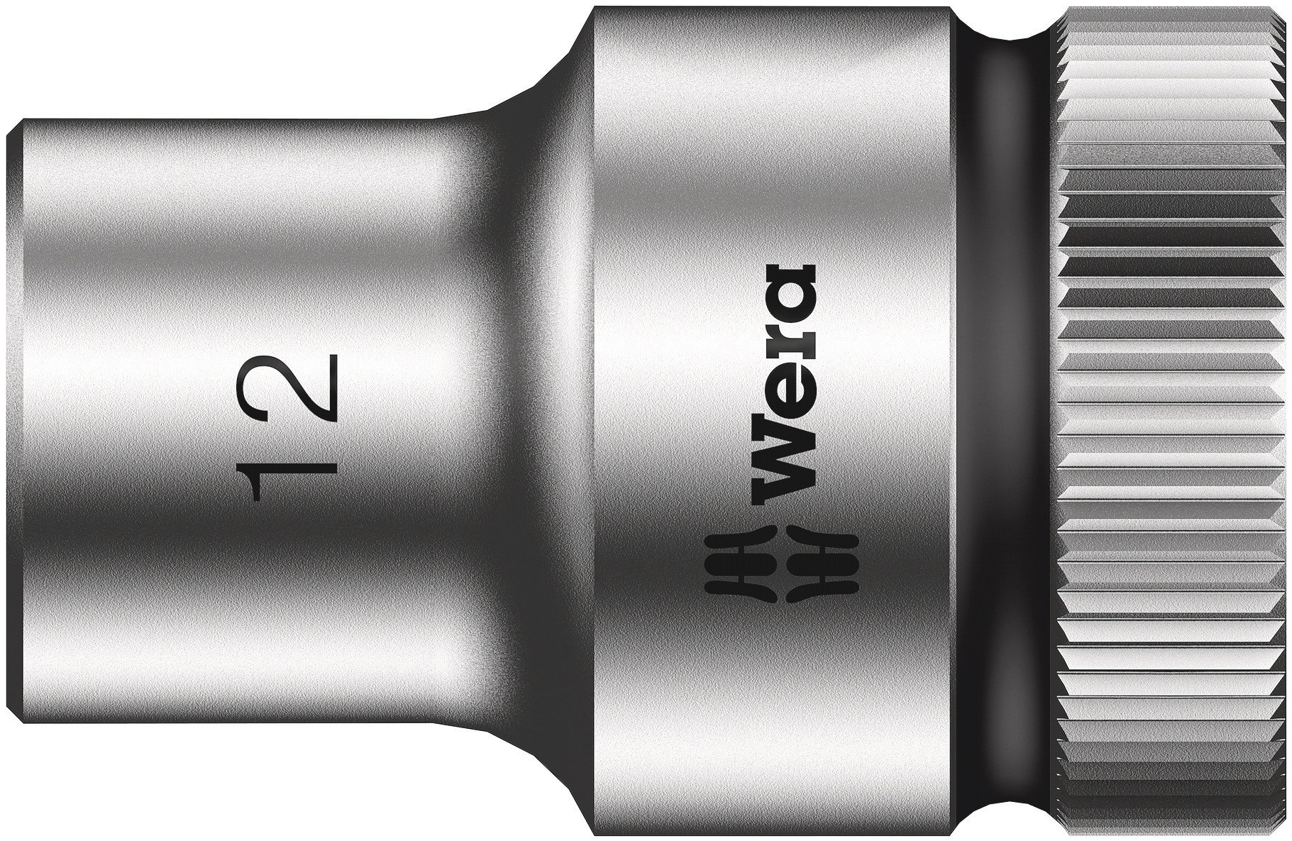 Wera 05003603001 12 mm 8790 HMC Zyklop Socket with Hexagon Drive - Silver