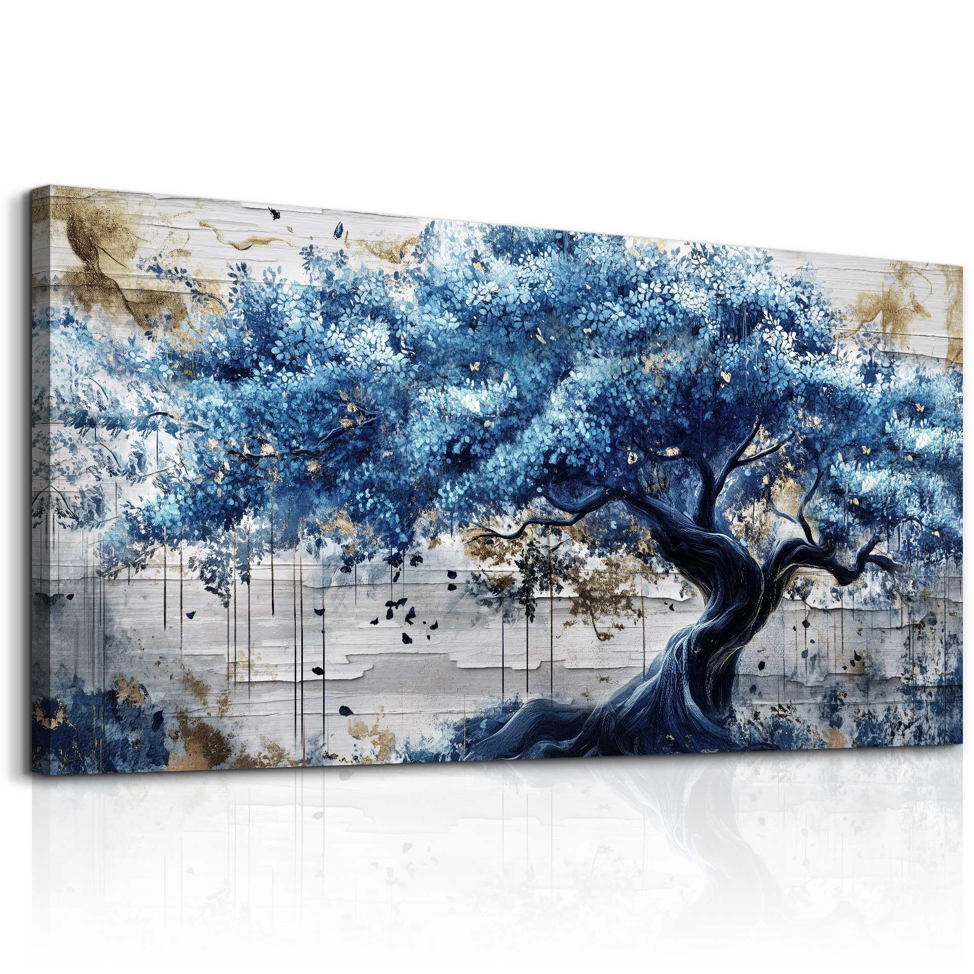 JHHUAMO Tree of Life Canvas Wall Art Bedroom Living Room Hallway 29x57 in