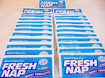 Moist Wet Wipe Wet Nap Towelette/Xtra Large 8 X 10 / Lemon Scent / 50 Count Pack