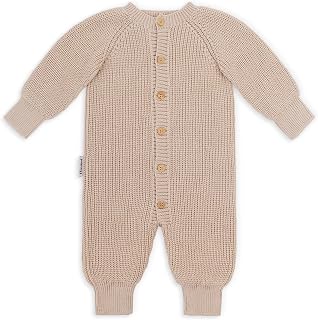 Baby Strickoverall aus 100 % Bio-Baumwolle | Weich, atmungsaktiv & temperaturregulierend | Mitwachsend & dehnbar | OEKO-TEX® zertifiziert & Made in Europe