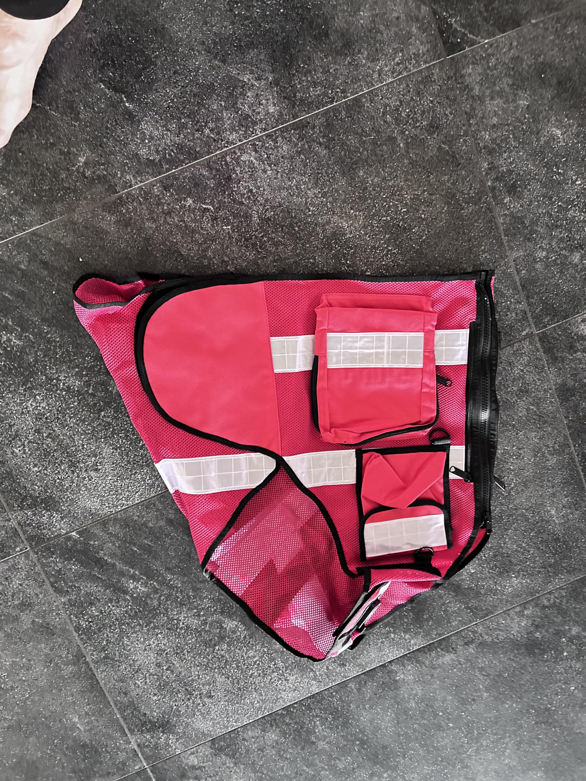 Sicherheitsweste Rot + 2 Patch MEDIC Reflektierend 211 | 2 Patch MEDIC, Reflektierend, 211