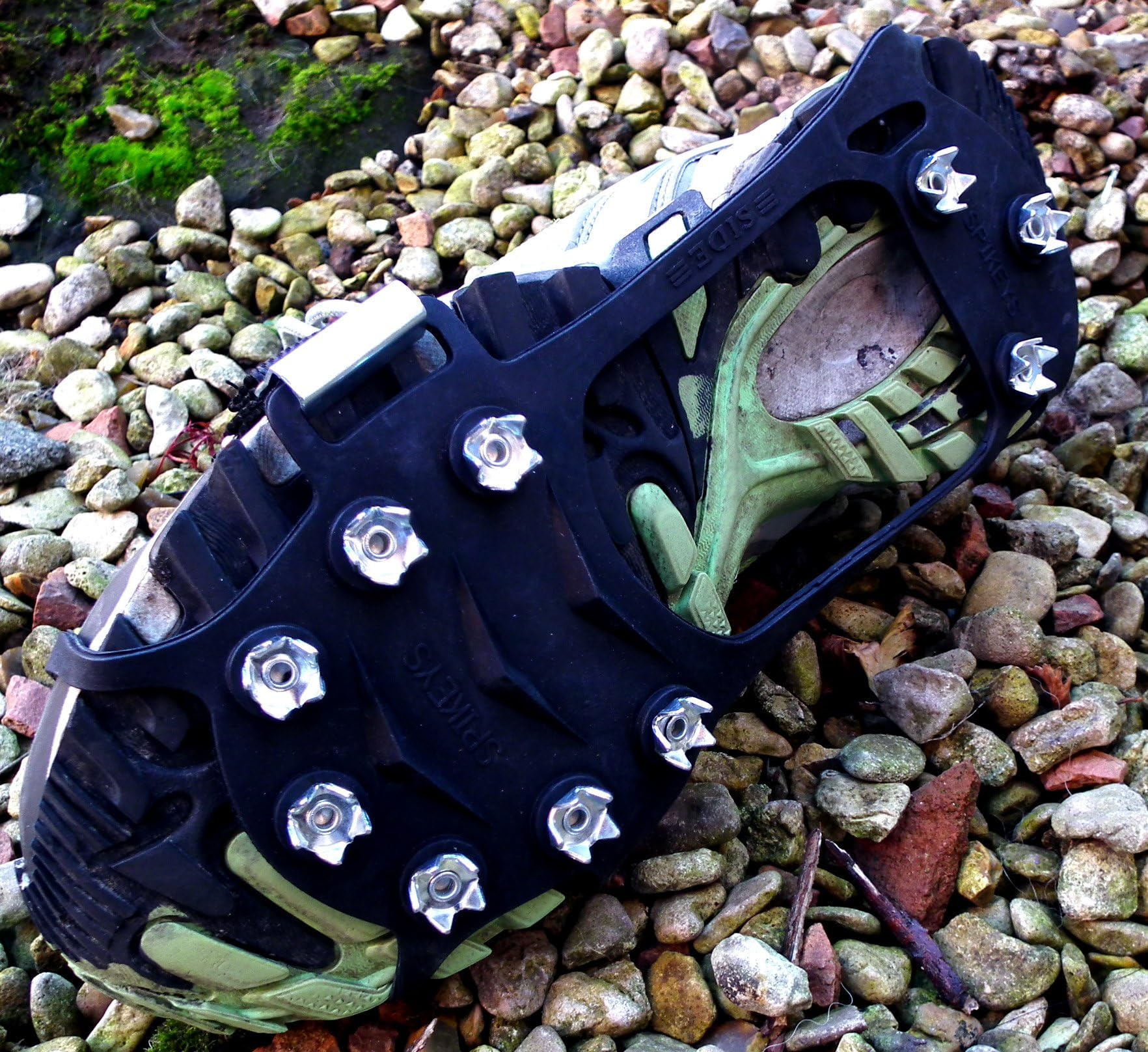 Wicked Imports Spike Ice Snow Grippers Crampon Climbing Slip On Anti Slip Show Spikes MEDIUM 4-7.5