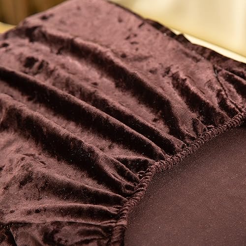 Miniatura 6 de XMNTG Juego de 6 fundas elásticas para sillas de comedor de terciopelo triturado, fundas universales para sillas Parsons, fundas universales para