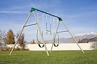 Vista 2 de Juego de columpios de Lifetime, estructura resistente en forma de A