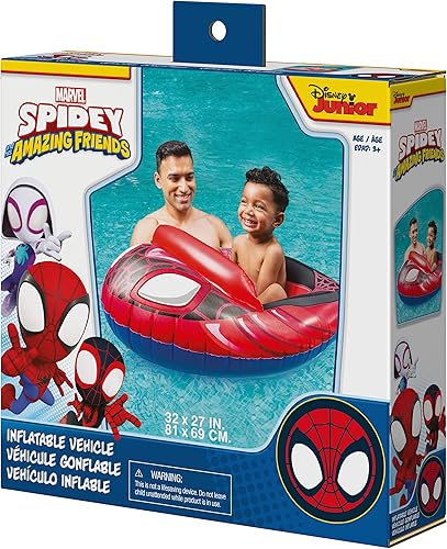 Miniatura 7 de Swimways Marvel Spidey and His Amazing Friends - Vehículo inflable para niños a partir de 3 años