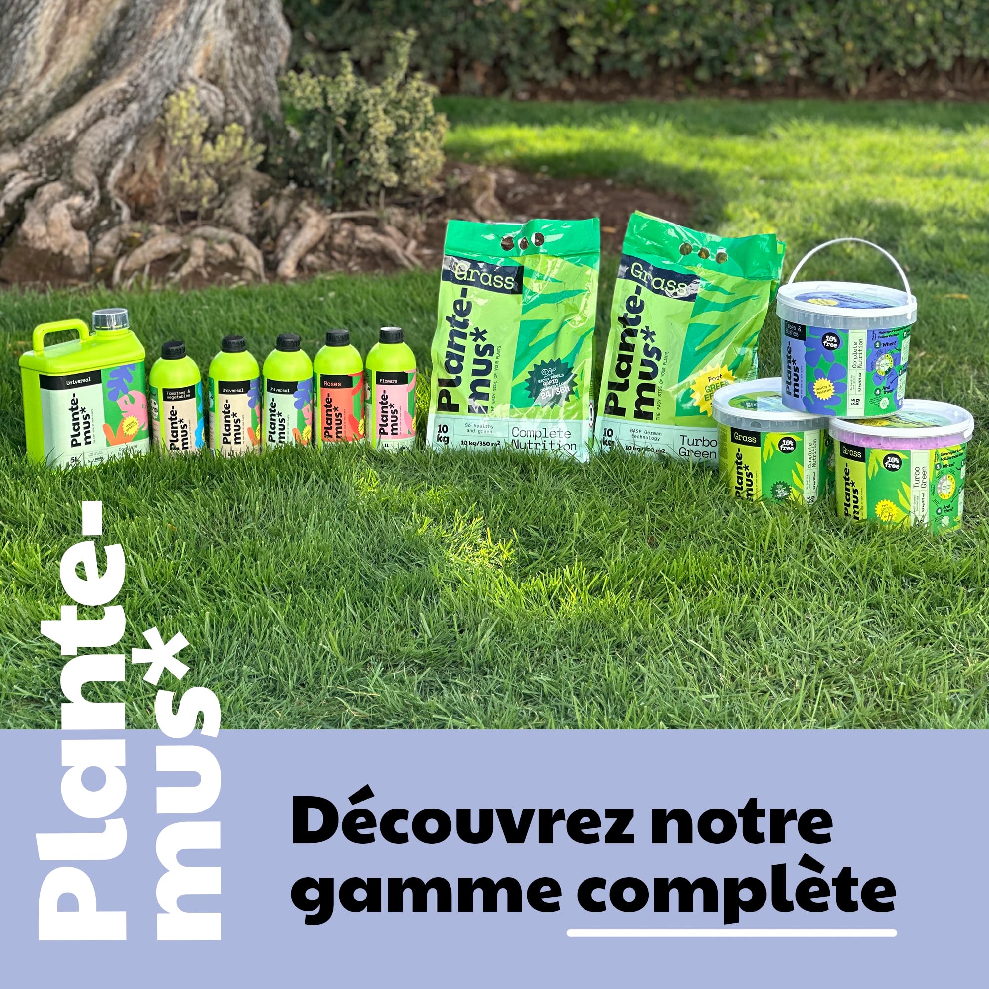 PLANTEMUS Engrais pour Arbres, Arbustes, Haies et Plantes d'Extérieur, Nutrition Complète pour la Végétation Extérieure, Granulé, 5,5 KG