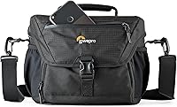 Vista 2 de Lowepro LP37123, Nova 180 AW II - Bolsa para cámara, impermeable, personalizable, se adapta a Pro-Depth DSLR con lente, dron compacto, 3-4 lentes